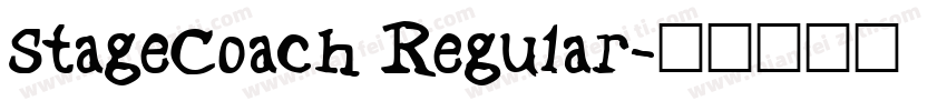 StageCoach Regular字体转换